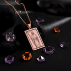 Grim Reaper Pendant Necklace: 14K Gold, Death Tarot Card, Gothic Horror Jewelry - View 6