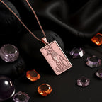 Egyptian Cat Pendant Necklace: 14K Gold, Bastet Goddess Amulet, Cat Lover Jewelry - View 5