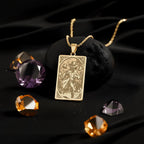 Invisible Man Necklace: 14K Gold, Sci-Fi Horror Pendant, Book Lover Jewelry - View 214