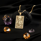 Guardian Angel Necklace: 14K Gold, Protection Amulet, Catholic Jewelry - View 214