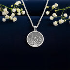 Nutcracker Pendant Necklace: 14K Gold, Ballet Dancer Coin, Christmas Jewelry - View 4