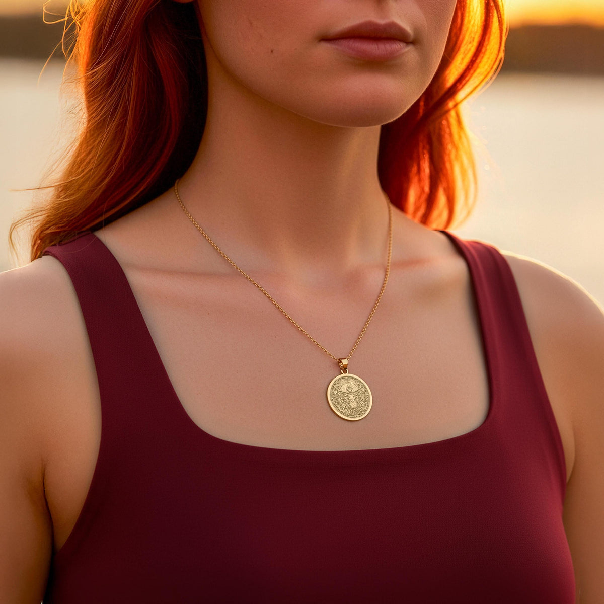Stag Deer Forest Lord Pendant | 14K Gold & Silver Options - Spirit Animal Nature Lover - Image 4