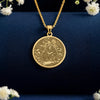 Jungle Bear Pendant Necklace: 14K Gold, Spirit Animal Coin, Nature Jewelry - View 214