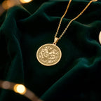 Argus Panoptes Pendant Necklace: 14K Gold All Seeing Giant Charm - View 2