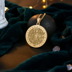 Odin Pendant Necklace: 14K Gold Allfather God, Viking Wisdom Amulet - View 214