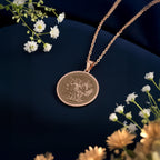 Hephaestus Pendant Necklace: 14K Gold, God of Fire Medallion, Blacksmith Jewelry - View 5