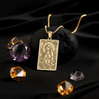 Virgin Mary Necklace: 14K Gold, Blessed Mother Charm, Catholic Faith Jewelry - View 214