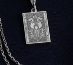 Ace of Queens Pendant: 14K Gold with ace of queens sapphic pride amulet talisman - View 102