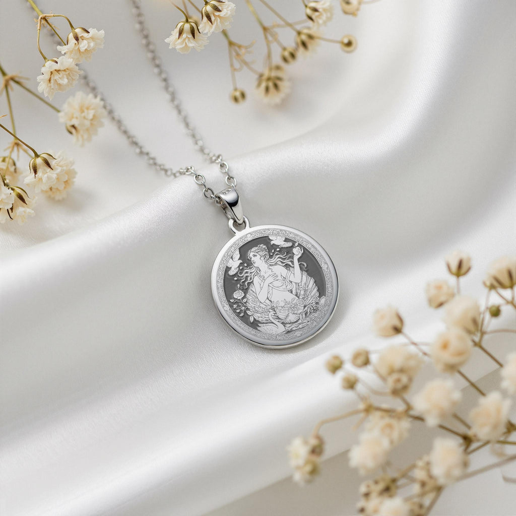 Aphrodite Necklace: 14K Gold with love goddess venus mythology talisman amulet amulet - View 214