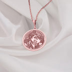 Shiva Parvati Necklace: 14K Gold with mahadev trishul amulet talisman spiritual amulet - View 214