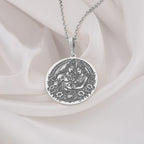 Shiva Parvati Necklace: 14K Gold with mahadev trishul amulet talisman spiritual amulet - View 200