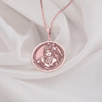 Krishna Amulet – 14K Gold Pendant: 14K Gold with silver krishna charm hindu jewelry - View 214