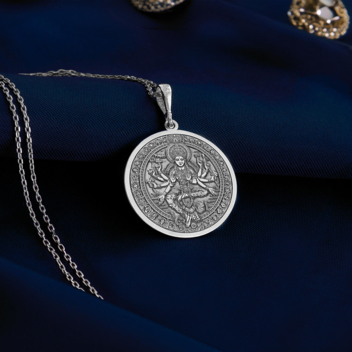 Lalita Sakhi Necklace: 14K Gold with goddess jewelry shri lalita talisman amulet - View 214