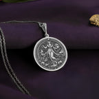 14K Gold Gaia Necklace: 14K Gold with gaia necklace earth goddess talisman amulet - View 102