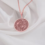 Phoenix Necklace: 14K Gold with phoenix necklace personalized phoenix talisman amulet - View 214