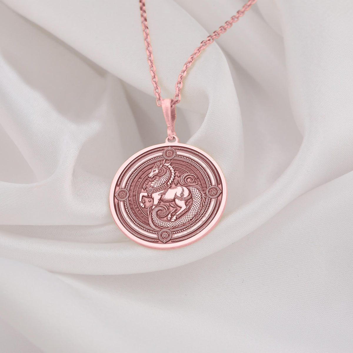 Sleipnir Pendant: 14K Gold with sleipnir necklace real gold sleipnir wayfinder runic - View 214