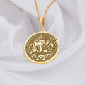 Ganesha Necklace: 14K Gold with elephant god ganapati amulet talisman spiritual amulet - View 48