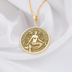 Mermaid Necklace: 14K Gold with sea siren ocean goddess talisman amulet collectible - View 48