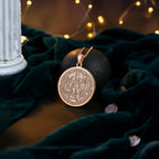 Rook Chess Coin Necklace: 14K Gold Castle Tower, Protection Gift - View 8