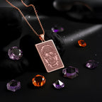 Memento Mori Pendant Necklace: 14K Gold Skull & Bones Charm - View 6