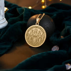 The Fates Pendant Necklace: 14K Gold Greek Moirai, Destiny Weavers Charm - View 214