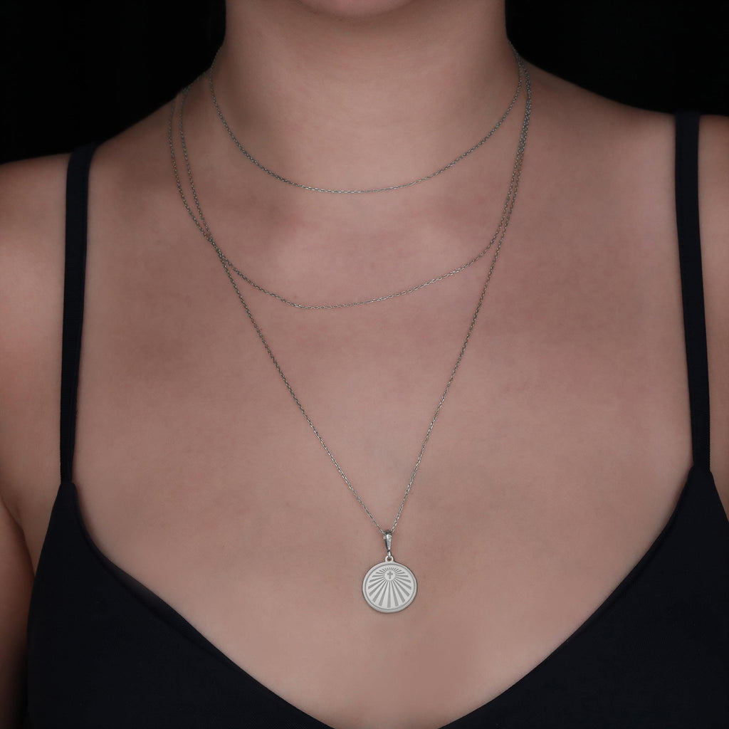 Cross Emblem Necklace: 14K Gold with crux emblem tau cross talisman amulet collectible - View 102