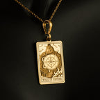Wheel of Fortune Pendant: 14K Gold with wheel fortune fortune sphinx amulet talisman - View 158