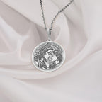 Shiva Parvati Necklace: 14K Gold with mahadev trishul amulet talisman spiritual amulet - View 102