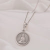 Buddha Necklace: 14K Gold with silver buddha gold buddha talisman amulet collectible - View 214