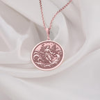 Aquarius Necklace: 14K Gold with water bearer zodiac sign astrology talisman gift - View 214