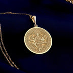 Lalita Sakhi Necklace: 14K Gold with goddess jewelry shri lalita talisman amulet - View 48