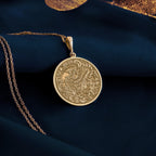Phoenix Necklace: 14K Gold with phoenix necklace personalized phoenix talisman amulet - View 158