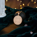 Star of Shamash Necklace: 14K Gold Mesopotamian Sun God Pendant - View 6