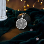 Bishop Chess Coin Necklace: 14K Gold Wisdom Symbol, Strategy Jewelry - View 5