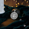 Vitruvian Man Necklace: 14K Gold Da Vinci Art Pendant - View 4