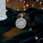 Star of Shamash Necklace: 14K Gold Mesopotamian Sun God Pendant - View 4