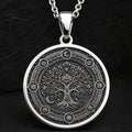 Kalpavriksha Wish-Fulfilling Tree of Life Pendant — Solid 925 Sterling Silver finish view