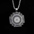 Kuber Yantra Sacred Geometry Pendant - 925 Sterling Silver