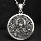 Lakshmi Goddess Divine Feminine Necklace | Silver & Plated Options - Hindu Mythology Protection Talisman - Görsel 13, abundance charm