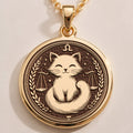 Libra Scales Zodiac Pendant - 14K Solid Gold