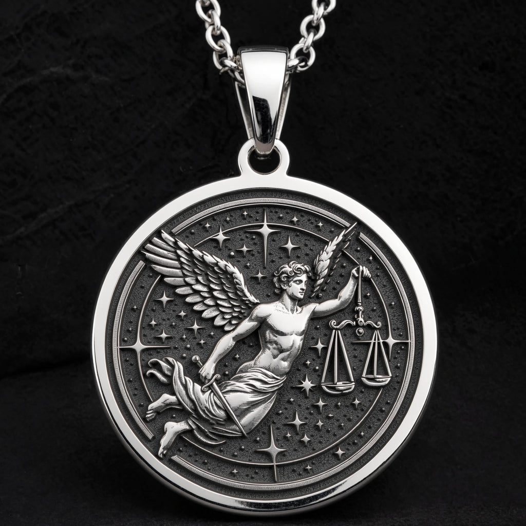 Libra Zodiac Astrological Sign Necklace | Silver & Plated Options - Birthdate Jewelry Zodiac Horoscope - Görsel 12, astrology jewelry