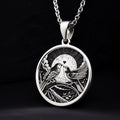 Love Birds Couple Medallion - 925 Sterling Silver
