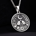 Lovebirds Pendant Necklace - Endless Love Romantic Gift - 925 Sterling Silver