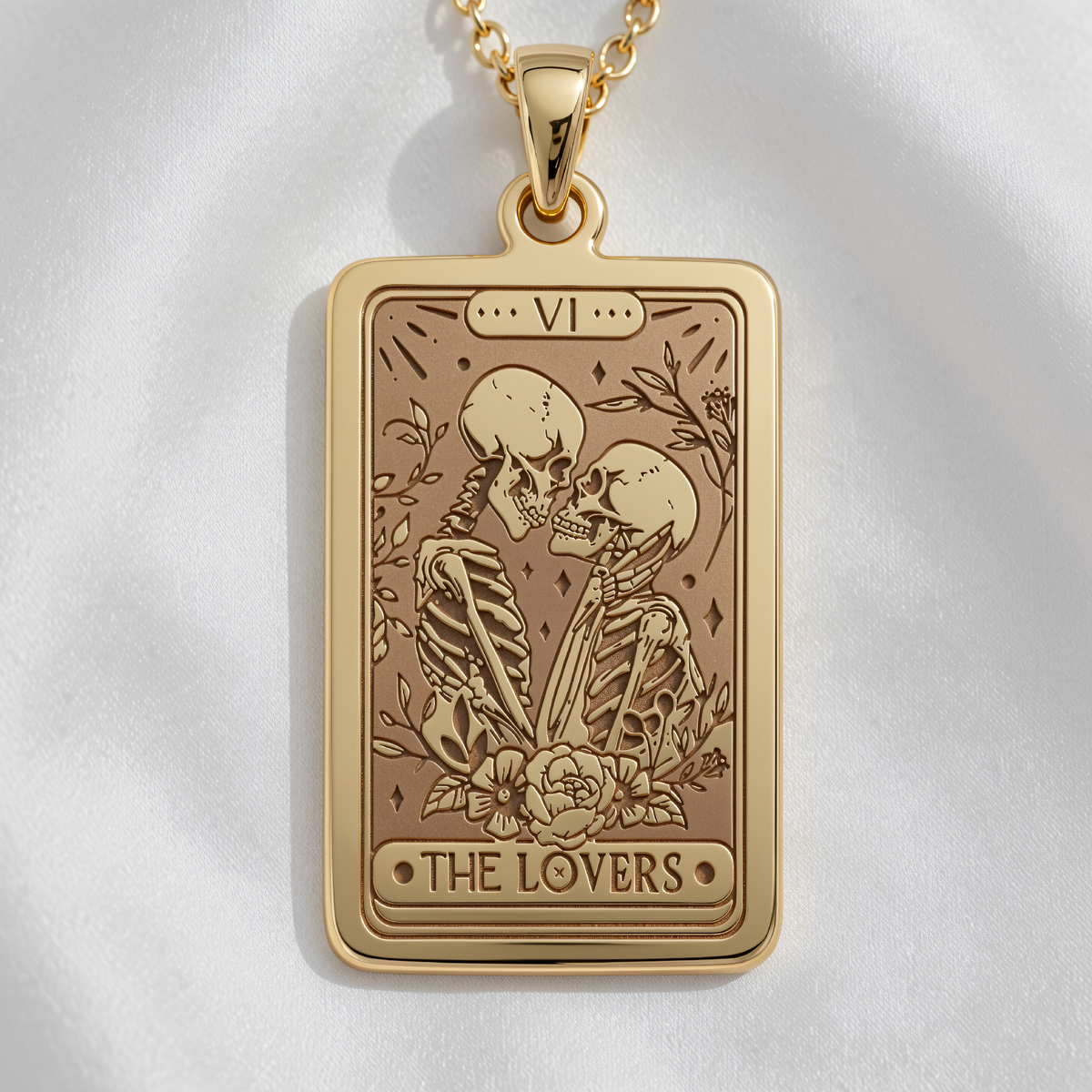 Lover Tarot Necklace - 14K Gold Plated
