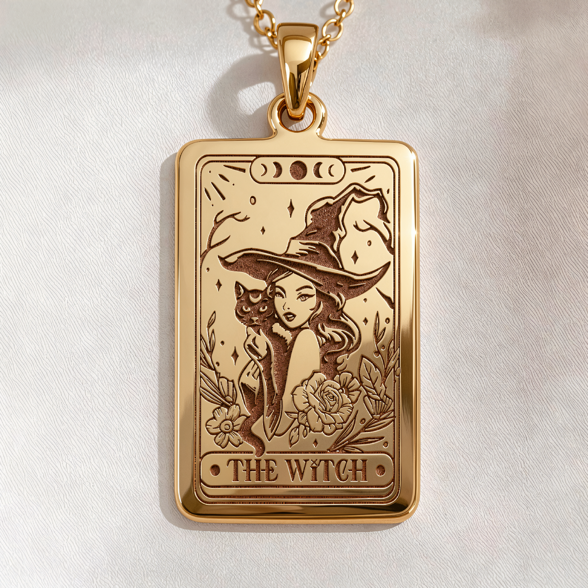 Magician Tarot Rider Waite Necklace - 14K Solid Gold