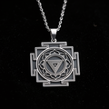 MahaKali Yantra Spiritual Protection Necklace - 925 Sterling Silver