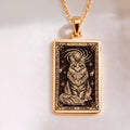 Maine Coon Tarot Pendant - 14K Solid Gold