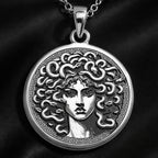 Medusa Gorgon Head Pendant | Silver & Plated Options - Ancient Mythology Protection Talisman