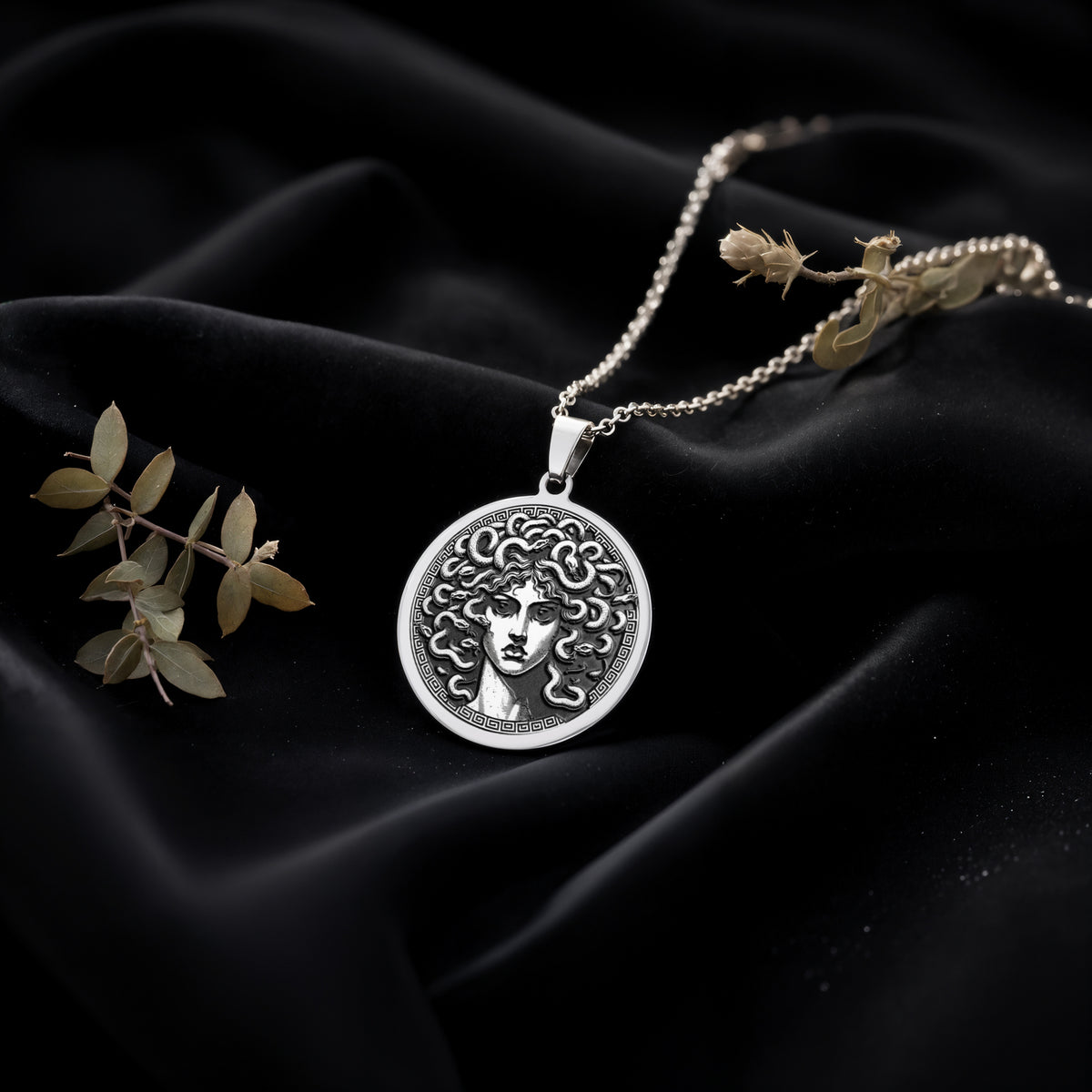 Medusa Gorgon Head Pendant | Silver & Plated Options - Ancient Mythology Protection Talisman