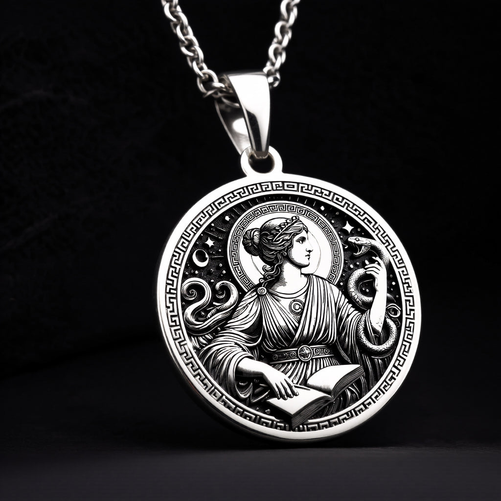 Metis Goddess Wisdom Pendant - 925 Sterling Silver